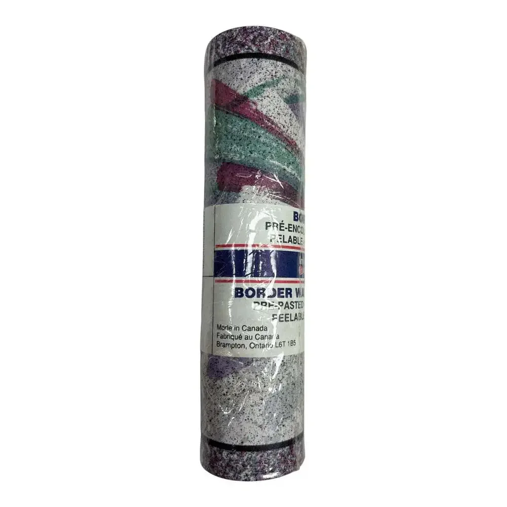 NOS Vintage International Wallcoverings Pre-Pasted Wallpaper Border 5 Rolls 90s